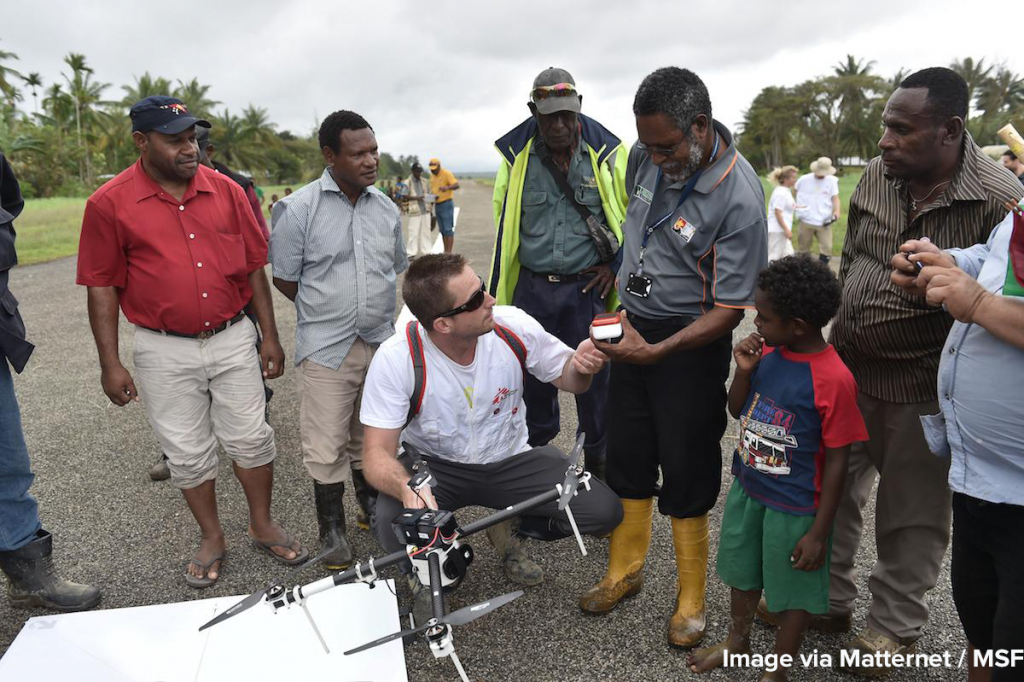 MSF demonstrates UAV to local stakeholders