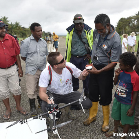 MSF demonstrates UAV to local stakeholders